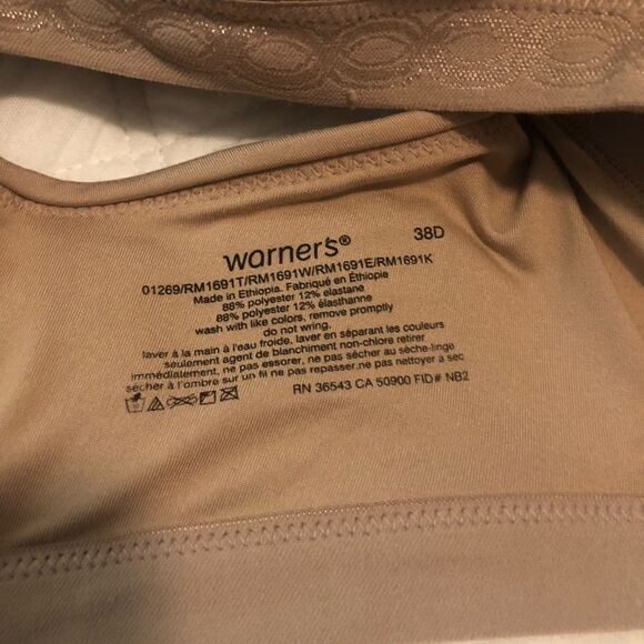 NEW Warners Bra 38D - Picture 4 of 5